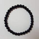 Pulsera Turmalina Negra Cuentas de 6 mm. Protección - Caleidoscopio