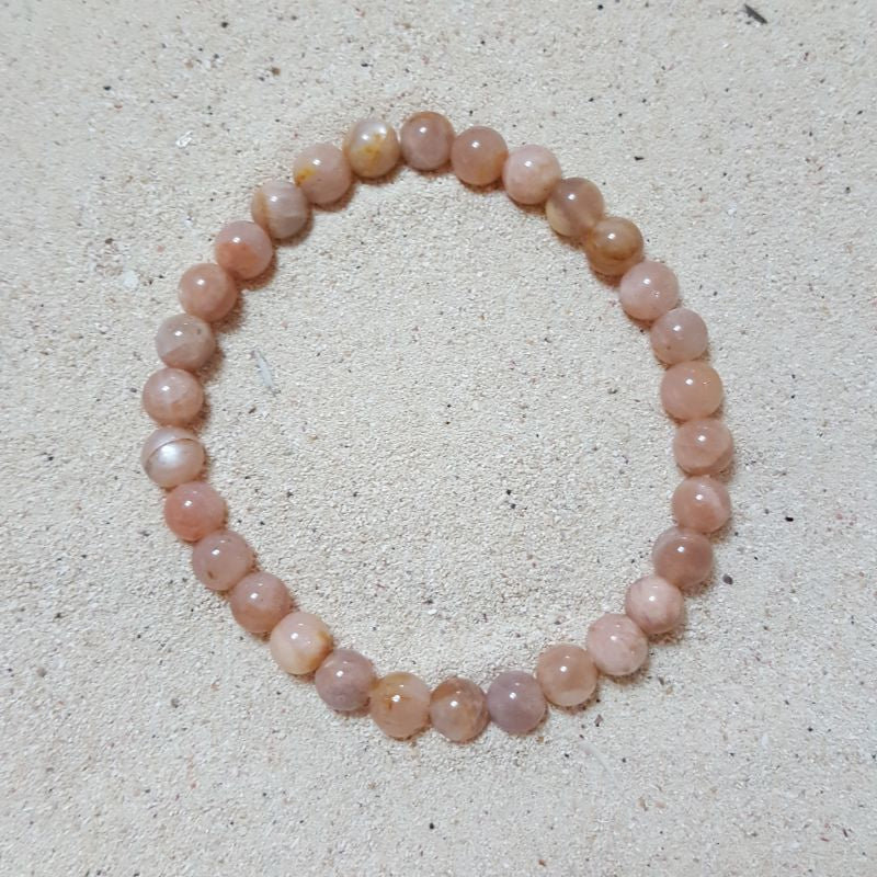 Pulsera Piedra del Sol Cuentas de 6 mm. Alegría Fortuna - Caleidoscopio