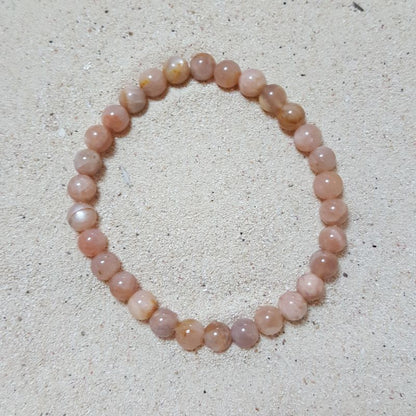 Pulsera Piedra del Sol Cuentas de 6 mm. Alegría Fortuna - Caleidoscopio