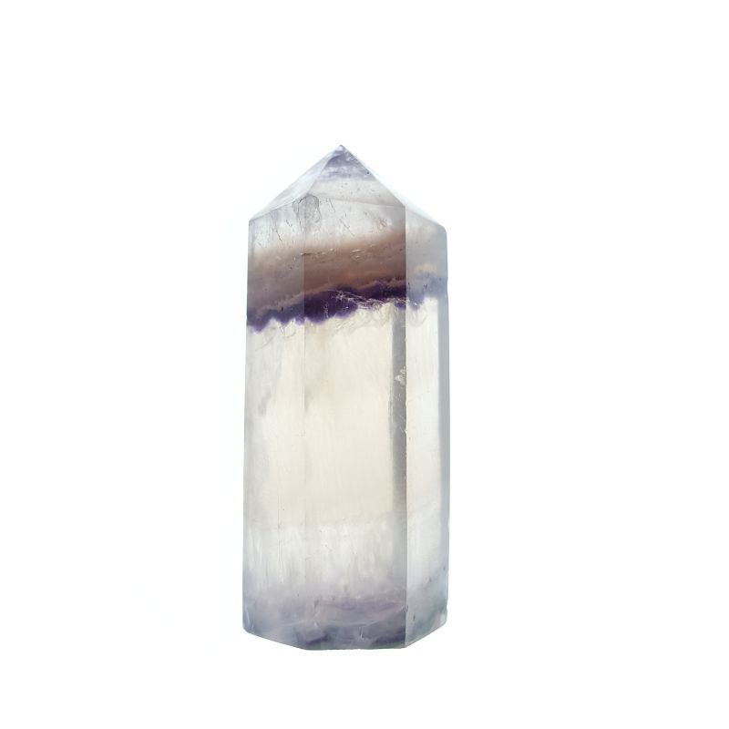 Fluorita Natural Punta Tallada 44 gr 5 x 2.2 x 1.8 cm - Caleidoscopio