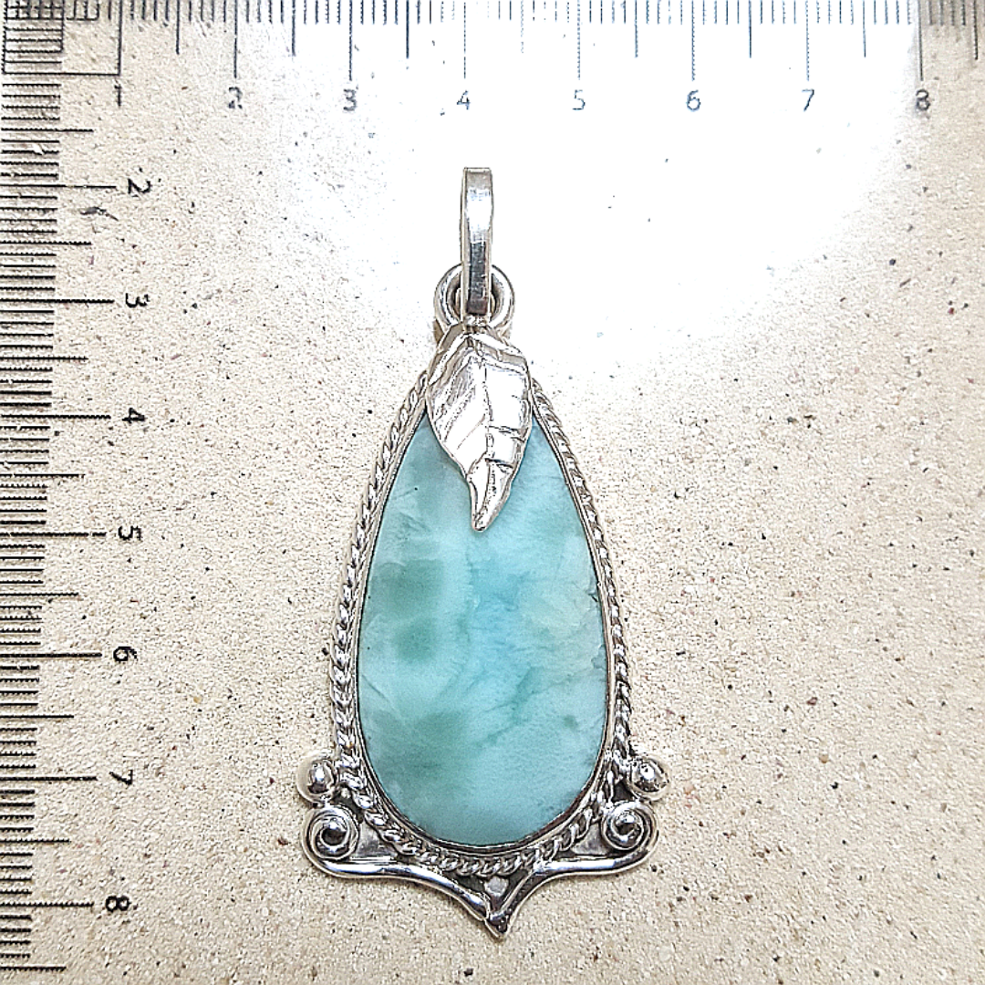 Dije de Larimar en Plata 925