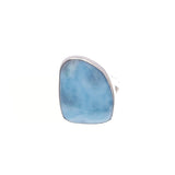 Anillo de Larimar AAA en Plata 925 Medida 7.5 Mod 1517 - Caleidoscopio