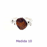 Anillo de Ágata de Fuego Plata 925 Modelo 1535 - Caleidoscopio