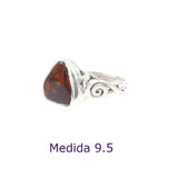 Anillo de Ágata de Fuego Plata 925 Modelo 1535 - Caleidoscopio