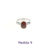 Anillo de Ágata de Fuego Plata 925 Modelo 1535 - Caleidoscopio