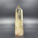Punta Generador de Cuarzo Citrino Natural 76 g 8.5 cm Altura. - Caleidoscopio