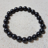 "Shungite" Pulsera Shunguita cuentas 7.5 mm Sanación Protección - Caleidoscopio