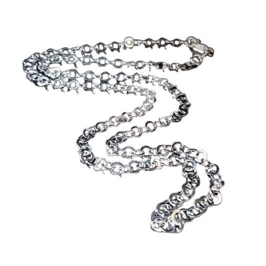 Cadena de Plata 925 Mod Rolo Diamante 50 cm x 3.6 mm