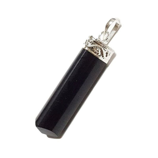 Dije de Auténtica Turmalina Negra en Estaño. Protección - Caleidoscopio