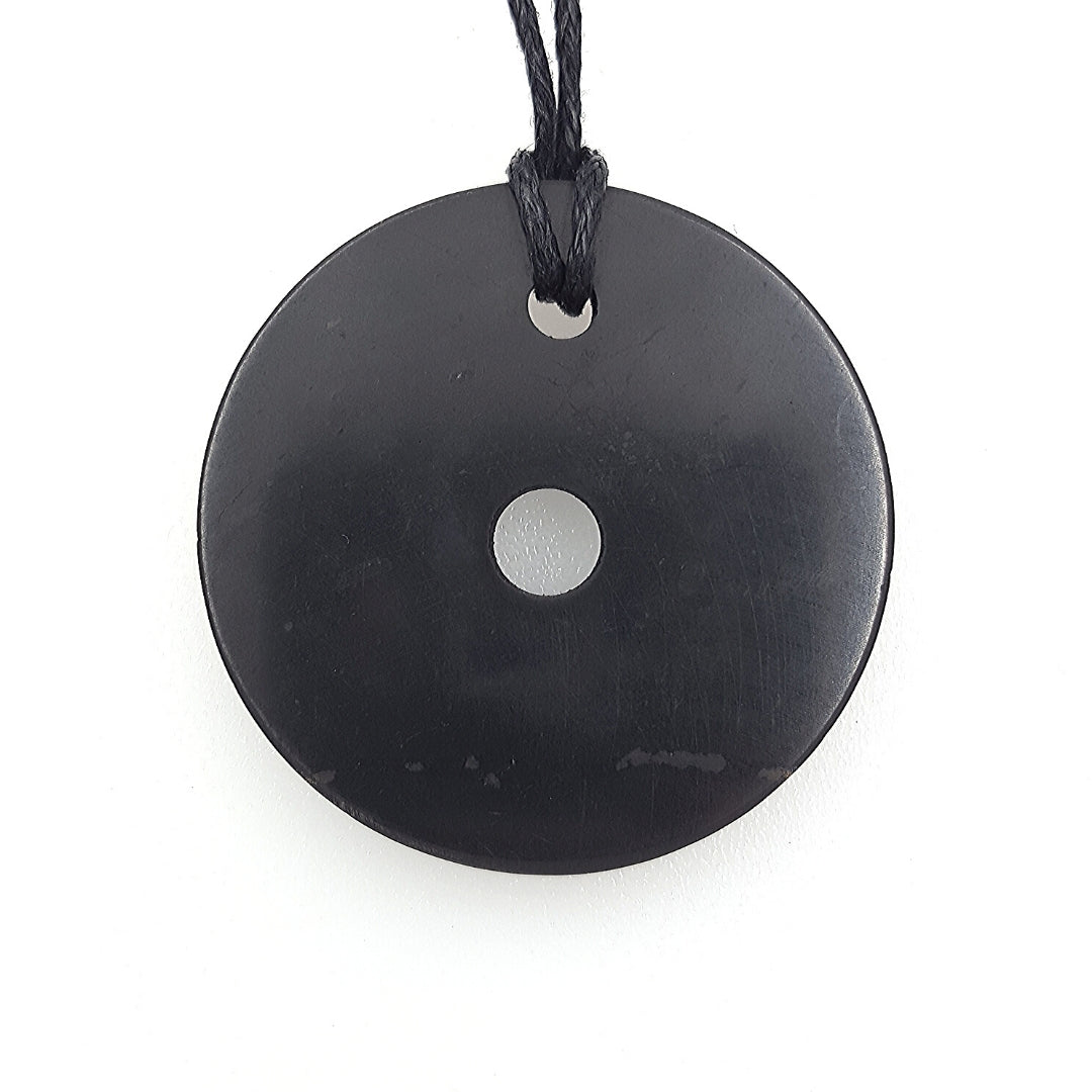 Dije Shunguita Shungite Hoop "Aro" Sanación Protección - Caleidoscopio