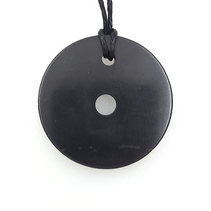 Dije Shunguita Shungite Hoop "Aro" Sanación Protección - Caleidoscopio