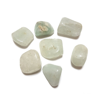 Prasiolita / Amatista Verde Tamborileada - Caleidoscopio