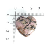 Corazón de Rodonita Natural 2 cm - Caleidoscopio