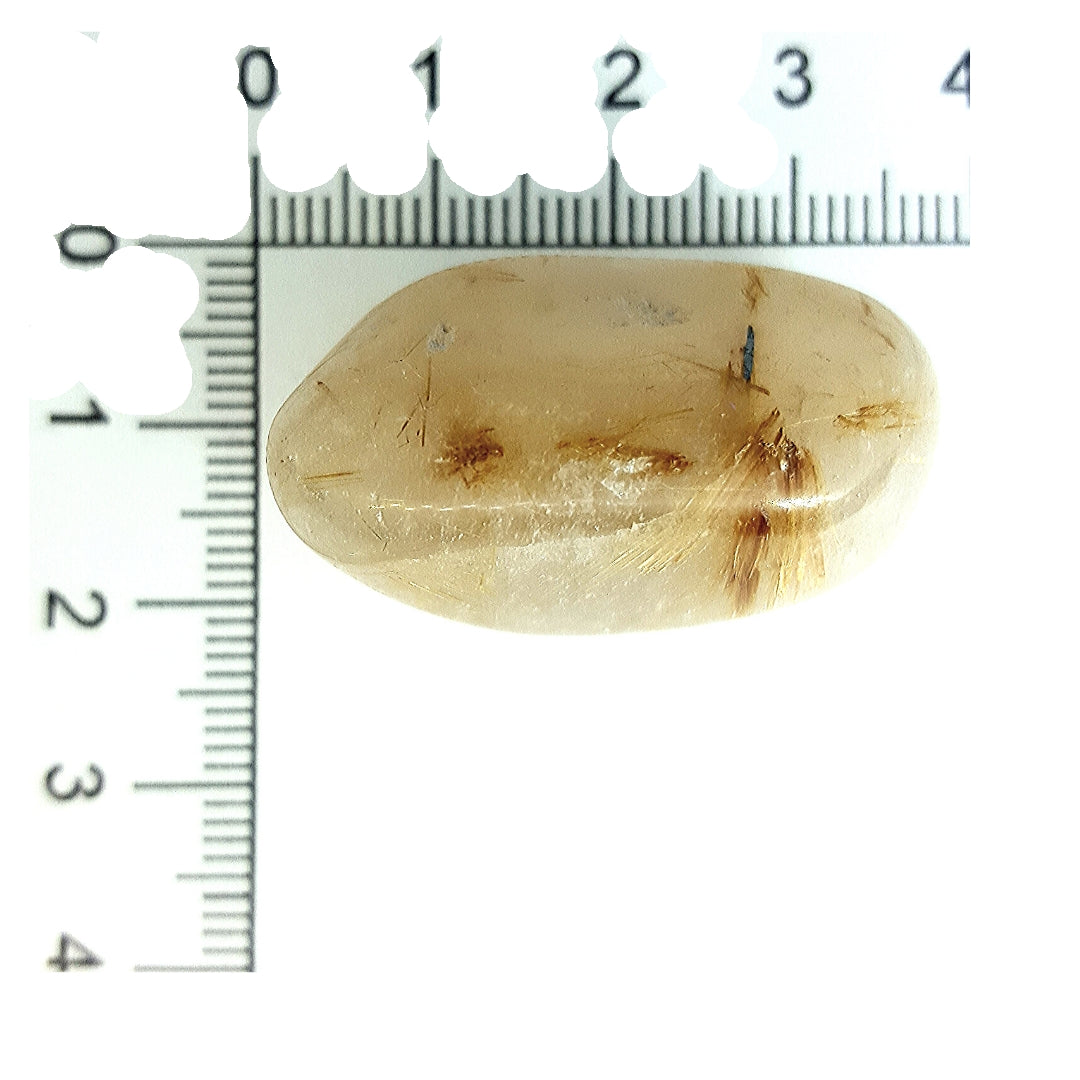 Cuarzo Rutilado Dorado Tamborileado - Caleidoscopio