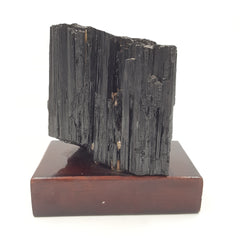 Turmalina Negra Natural en Base de Madera. 945 g Aprox.