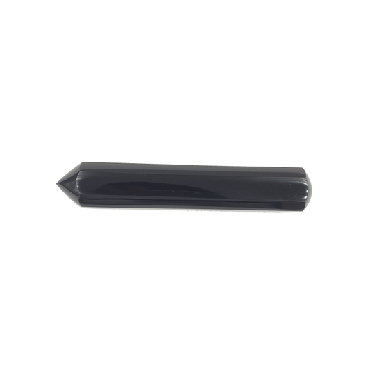 Obsidiana Vara en Punta extremo redondo 10 - 11 cm. Sanación Protección
