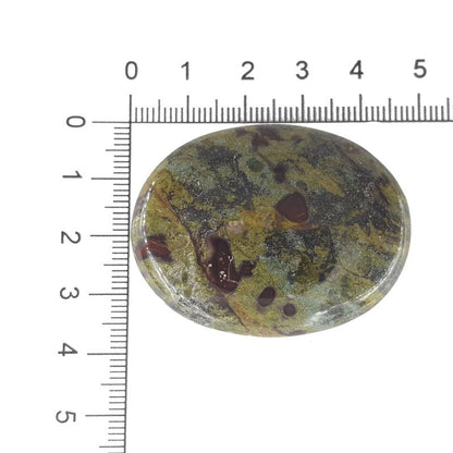Heliotropo Piedra Sangre Palm Stone 4.5 cm x 3.5 cm