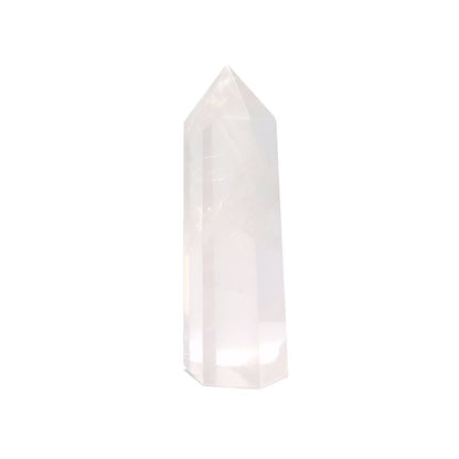Punta Generador Obelisco de Cuarzo Rosa Natural 39 - 44 g 6.8 a 7 cm Altura