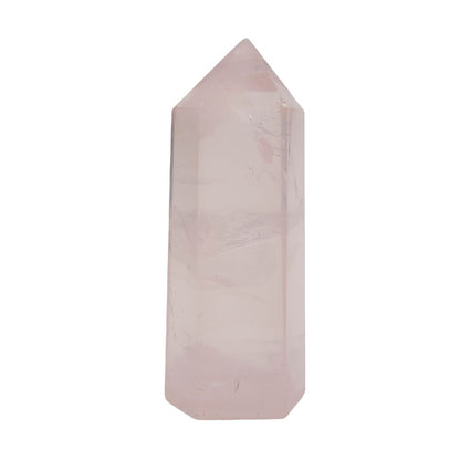 Punta Generador Obelisco de Cuarzo Rosa Natural 31 - 35 gr 5 cm Altura