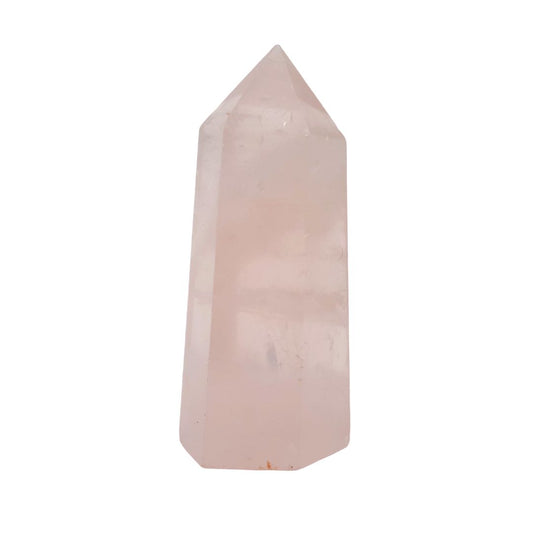 Punta Generador Obelisco de Cuarzo Rosa Natural 31 - 35 gr 5 cm Altura