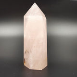 Punta Obelisco de Cuarzo Rosa Natural 80 - 85 g 7.5 cm Altura