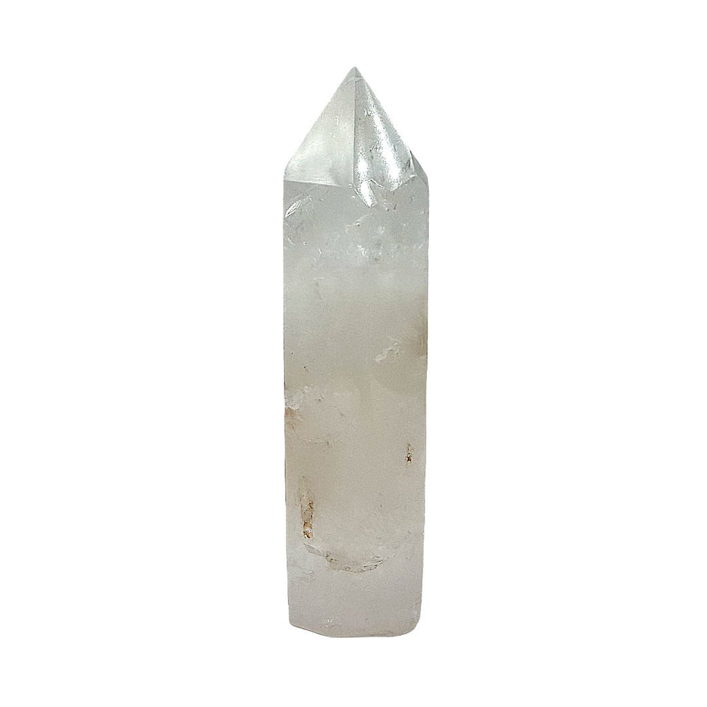 Cuarzo Blanco Punta Generador 104 g de 9 cm x 2.5 x 2.3 cm