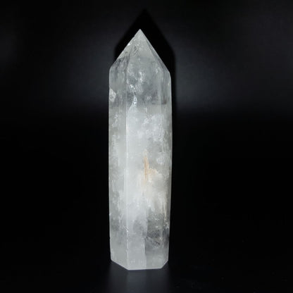 Cuarzo Blanco Punta Generador 104 g de 9 cm x 2.5 x 2.3 cm