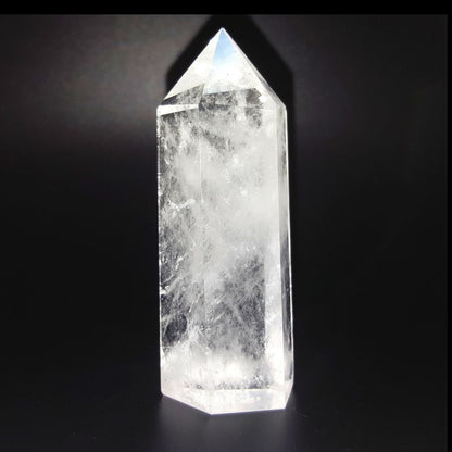 Punta generador Cuarzo Blanco Cristal de 110 - 121 g y 8 cm altura