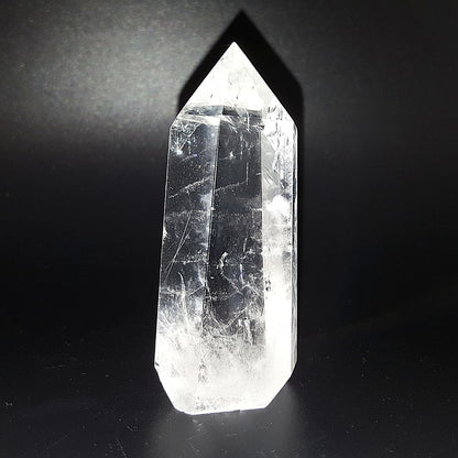 Punta generador Cuarzo Blanco Cristal de 110 - 121 g y 8 cm altura