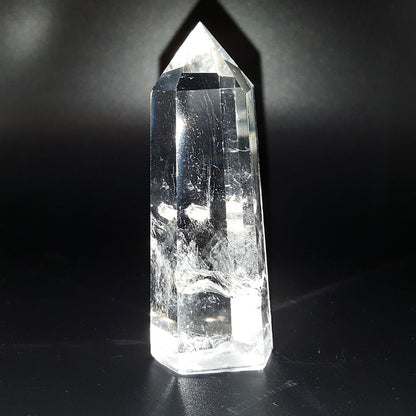 Punta generador Cuarzo Blanco Cristal de 110 - 121 g y 8 cm altura