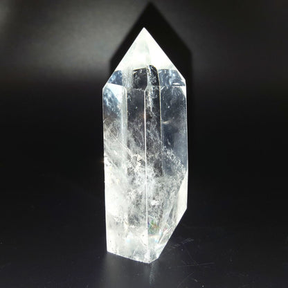 Punta Generador de Cuarzo Blanco Natural 101 - 120 g 7 a 7.8 cm altura
