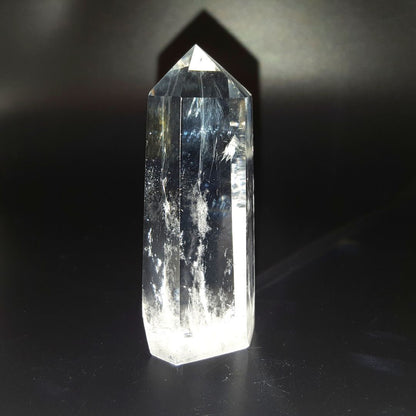 Punta Generador de Cuarzo Blanco Natural 101 - 120 g 7 a 7.8 cm altura