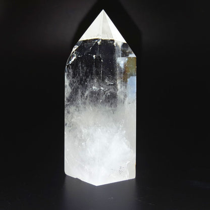 Punta Generador de Cuarzo Blanco Natural 101 - 120 g 7 a 7.8 cm altura