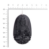 Dije Obsidiana Buda tallada. Argolla de Plata