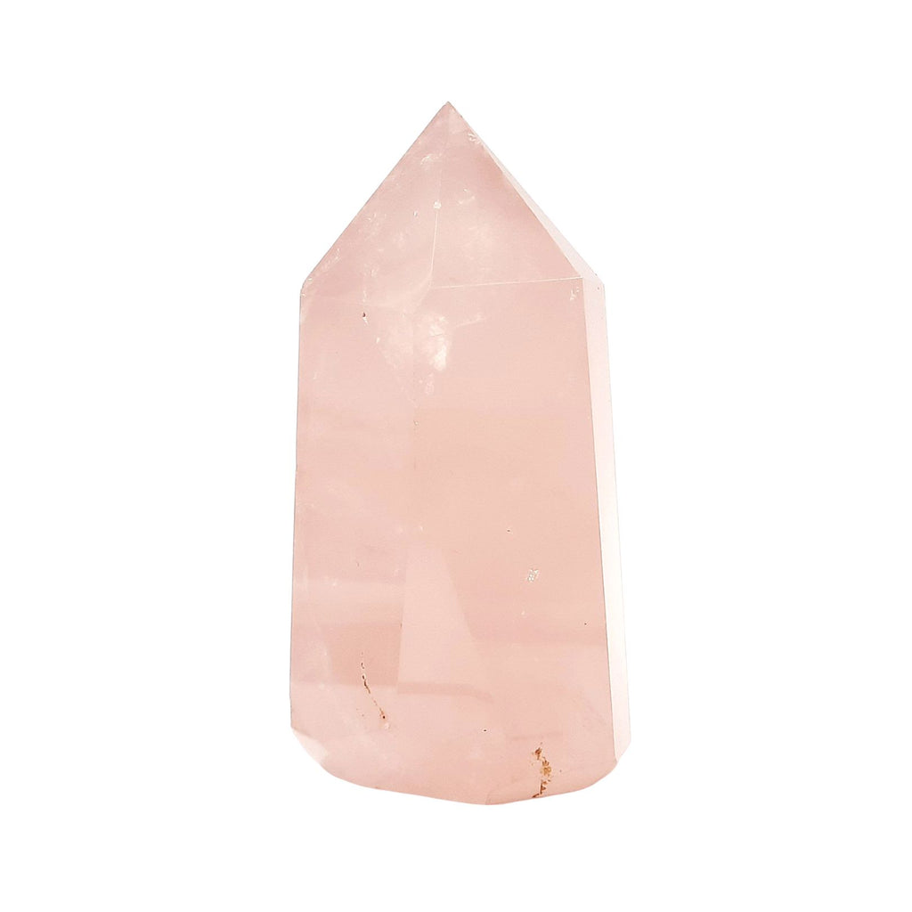 Punta Generador Cuarzo Rosa Natural 295 g alto 9.9 cm