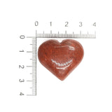 Corazón de Jaspe Rojo Natural de 2.5 - 3 cm Aprox.
