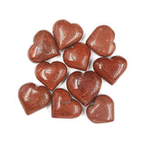 Corazón de Jaspe Rojo Natural de 2.5 - 3 cm Aprox.