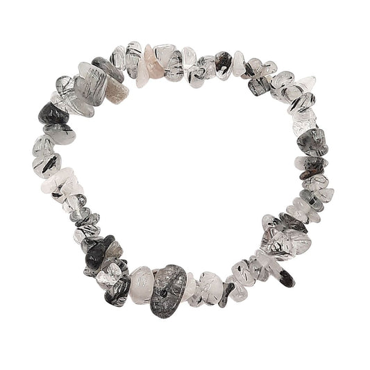 Pulsera de Cuarzo Turmalinado en Chips.