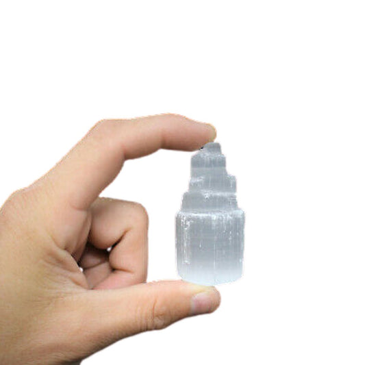 Mini Castillo de Selenita 6 cm Protege tu energía. Claridad mental