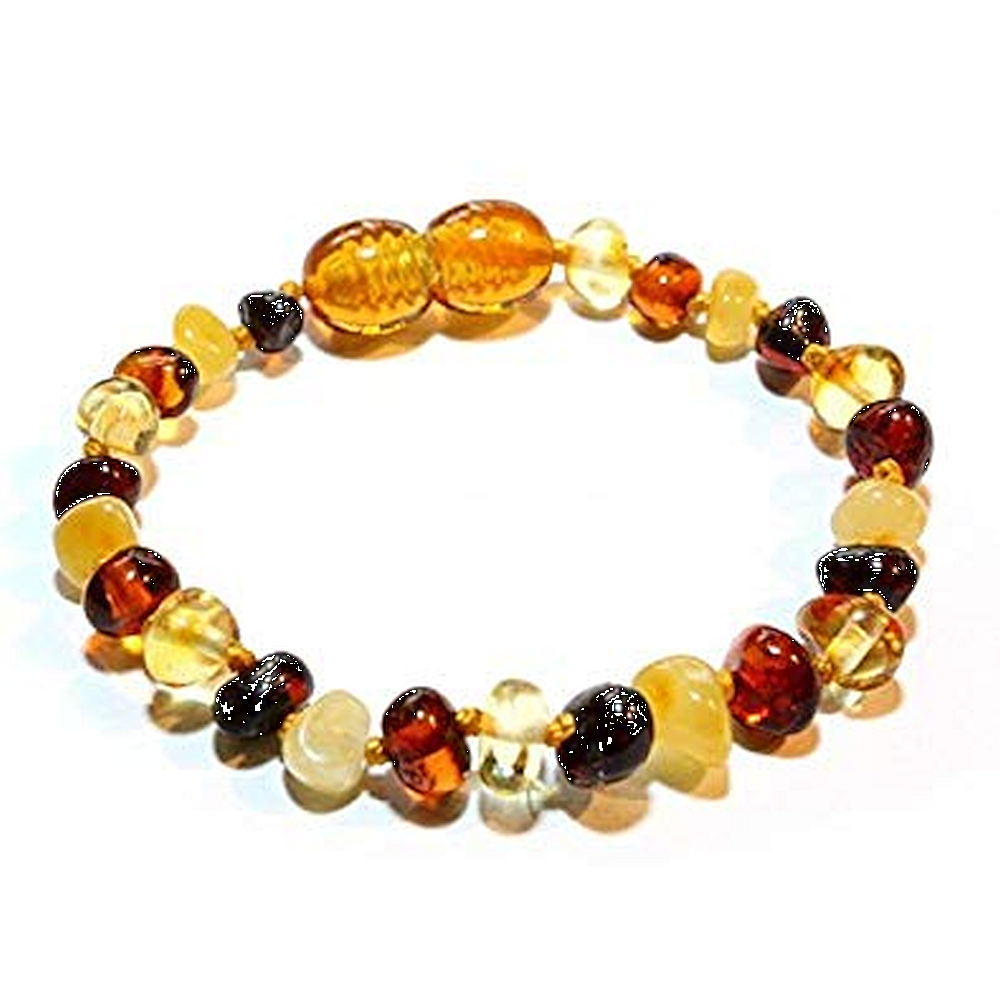 Pulsera Ámbar para Bebé con Certificado Dentición - Caleidoscopio