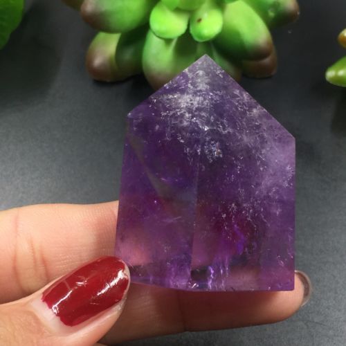 Punta Generador Natural Amatista 54.7 gr 4.7 x 3.5 x 2.4 cm - Caleidoscopio