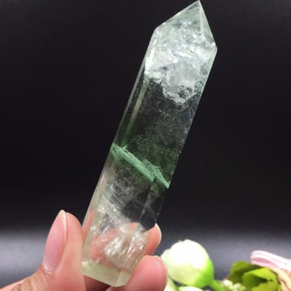 Fluorita Arcoíris Natural Vara en Punta 57 gr 8 cm Sanación Aprendizaje Organización - Caleidoscopio