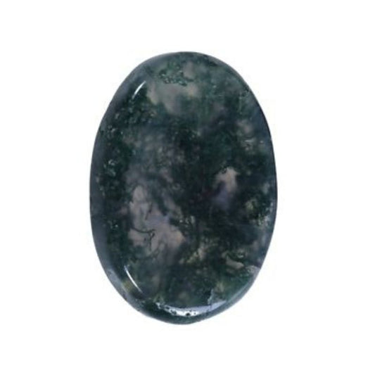 Ágata Musgo "Worry Stone" 3.5 cm  x  2.8 cm aproximadamente - Caleidoscopio