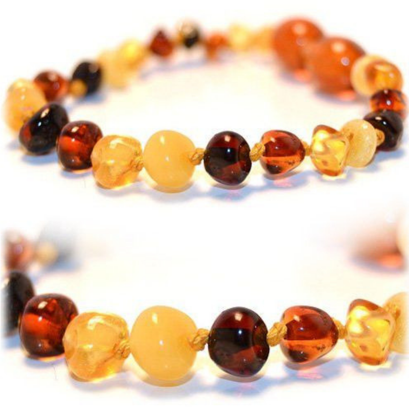 Pulsera Ámbar para Bebé con Certificado Dentición - Caleidoscopio