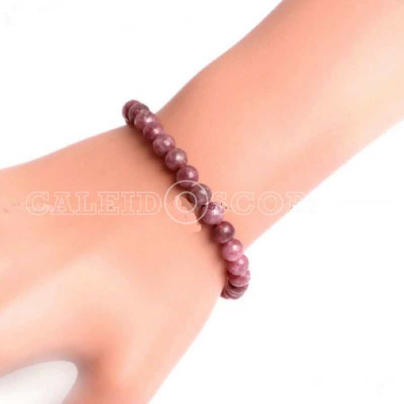 Pulsera Lepidolita. Ansiedad Insomnio Estrés - Caleidoscopio