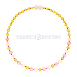 Collar Ámbar para Bebé con Jade y Cuarzo Rosa Dentición Certificado Autenticidad - Caleidoscopio
