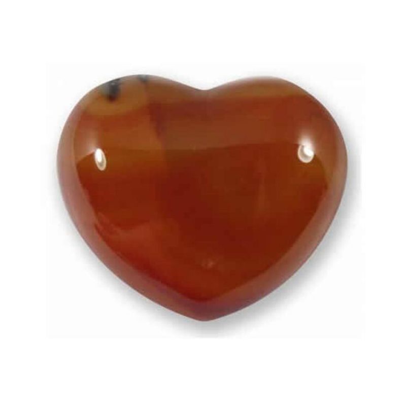 Corazón de Ágata Cornalina Valor Sanación Equilibrio - Caleidoscopio