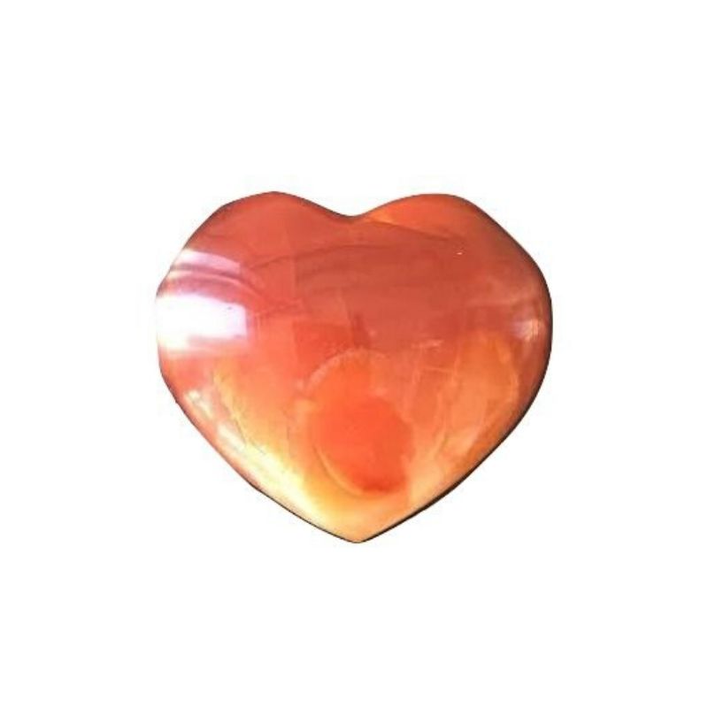 Corazón de Ágata Cornalina Valor Sanación Equilibrio - Caleidoscopio