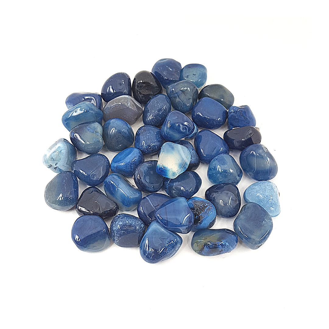 Ágata Azul Tamborileada.