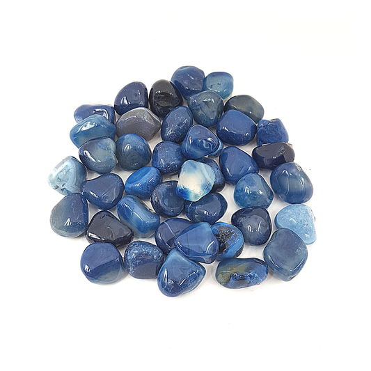 Ágata Azul Tamborileada.